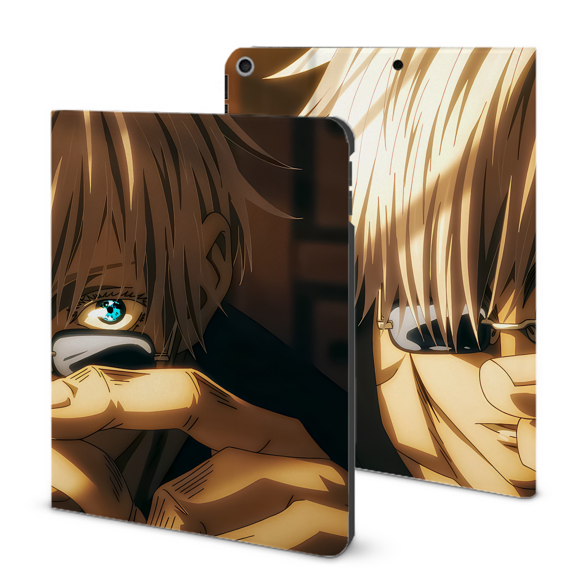（画像用） 呪術廻戦 Jujutsu Kaisen IPad ケース ブック型 PUレザー TPU 耐衝撃 軽量 薄型 ペン収納なし 全面保護 IPad 各モデル対応